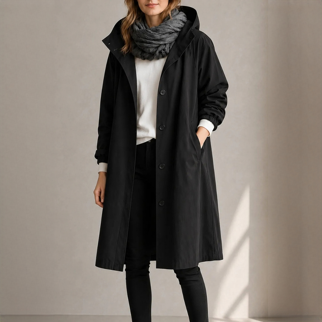 Evy - Zeitgemäßer und schicker Regenmantel