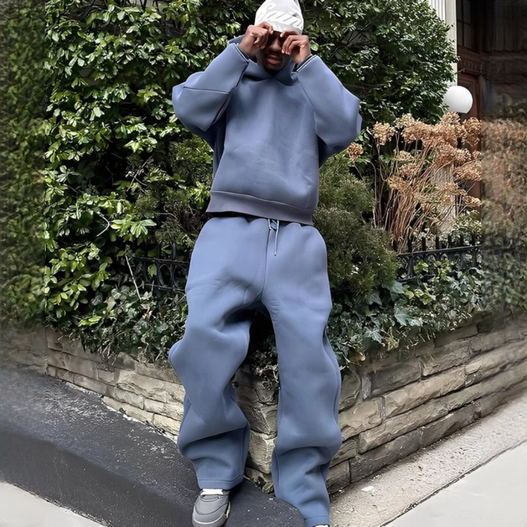 Marlon - Weit geschnittenes Set mit Kapuzenpullover und Hose