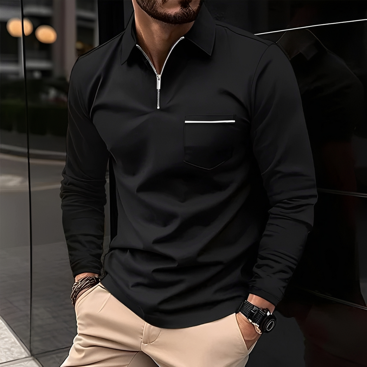 Romeo - Zeitlos und angenehm: Langarmshirt