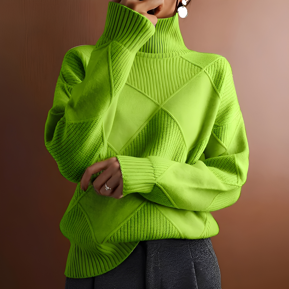 Morgan - Bequemer Pullover mit hohem Kragen