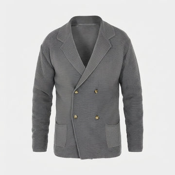 Alfred - Komfortable Herren-Strickjacke mit Doppelreiher