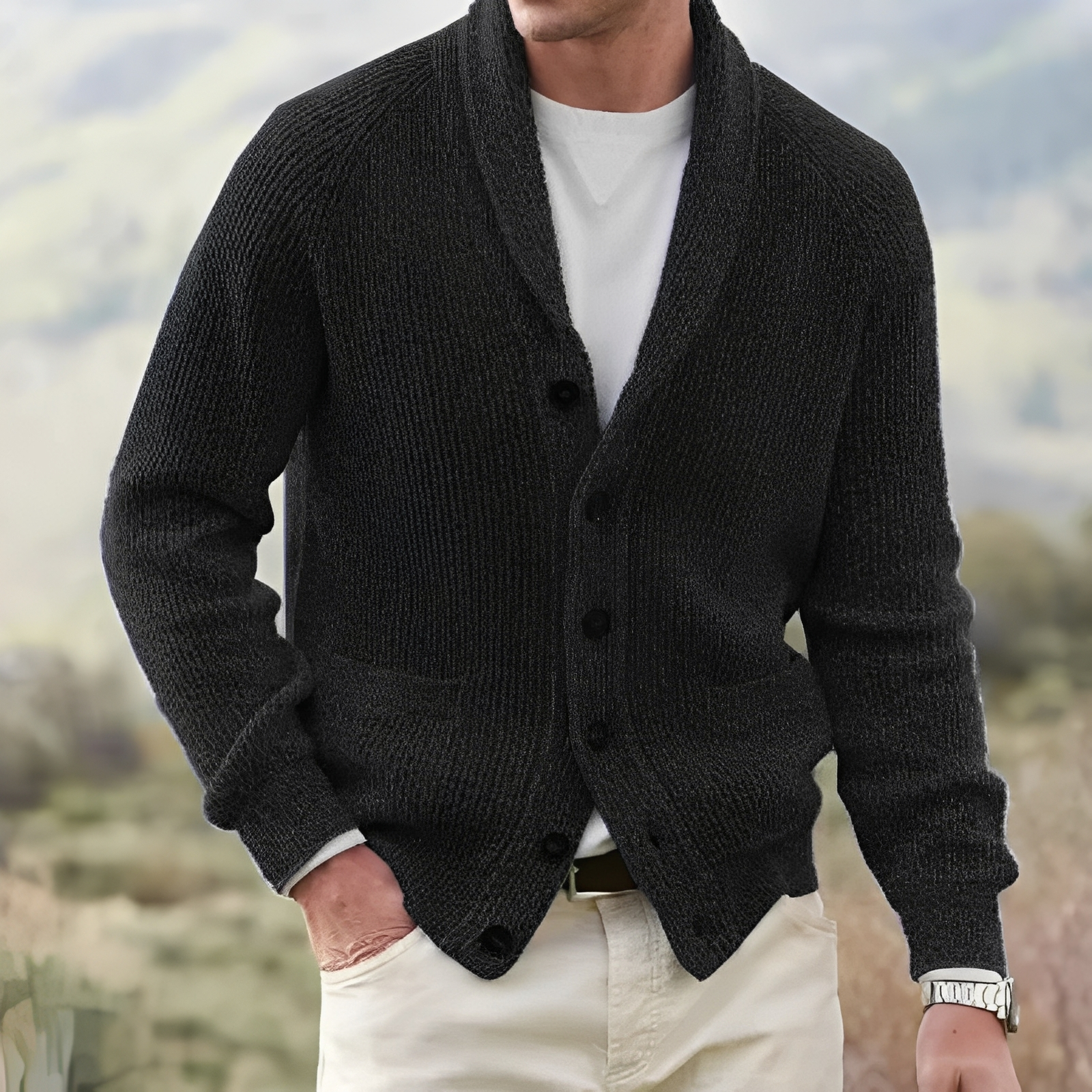 Kendrik - Warme und bequeme Herren-Strickjacke