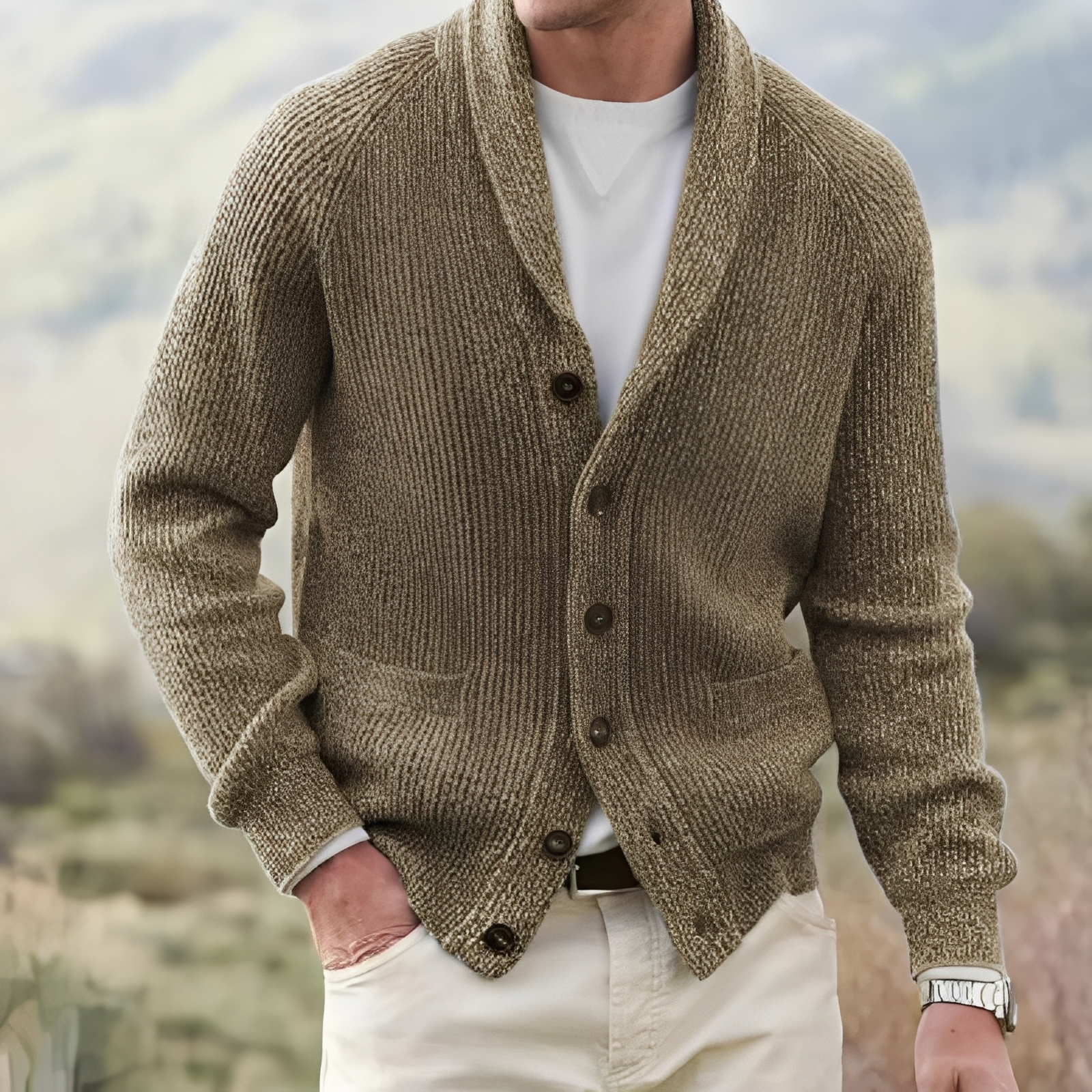 Kendrik - Warme und bequeme Herren-Strickjacke