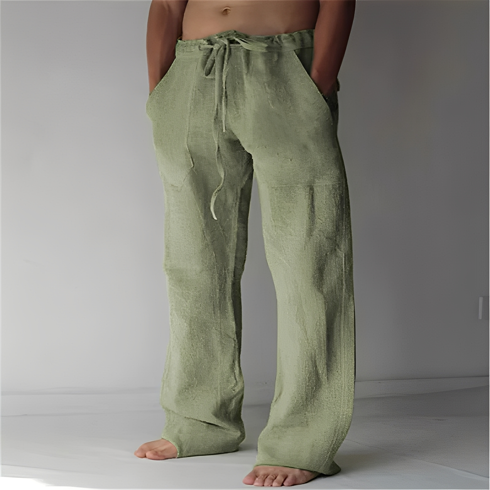 Arthur – Weite Leinenhose für Herren
