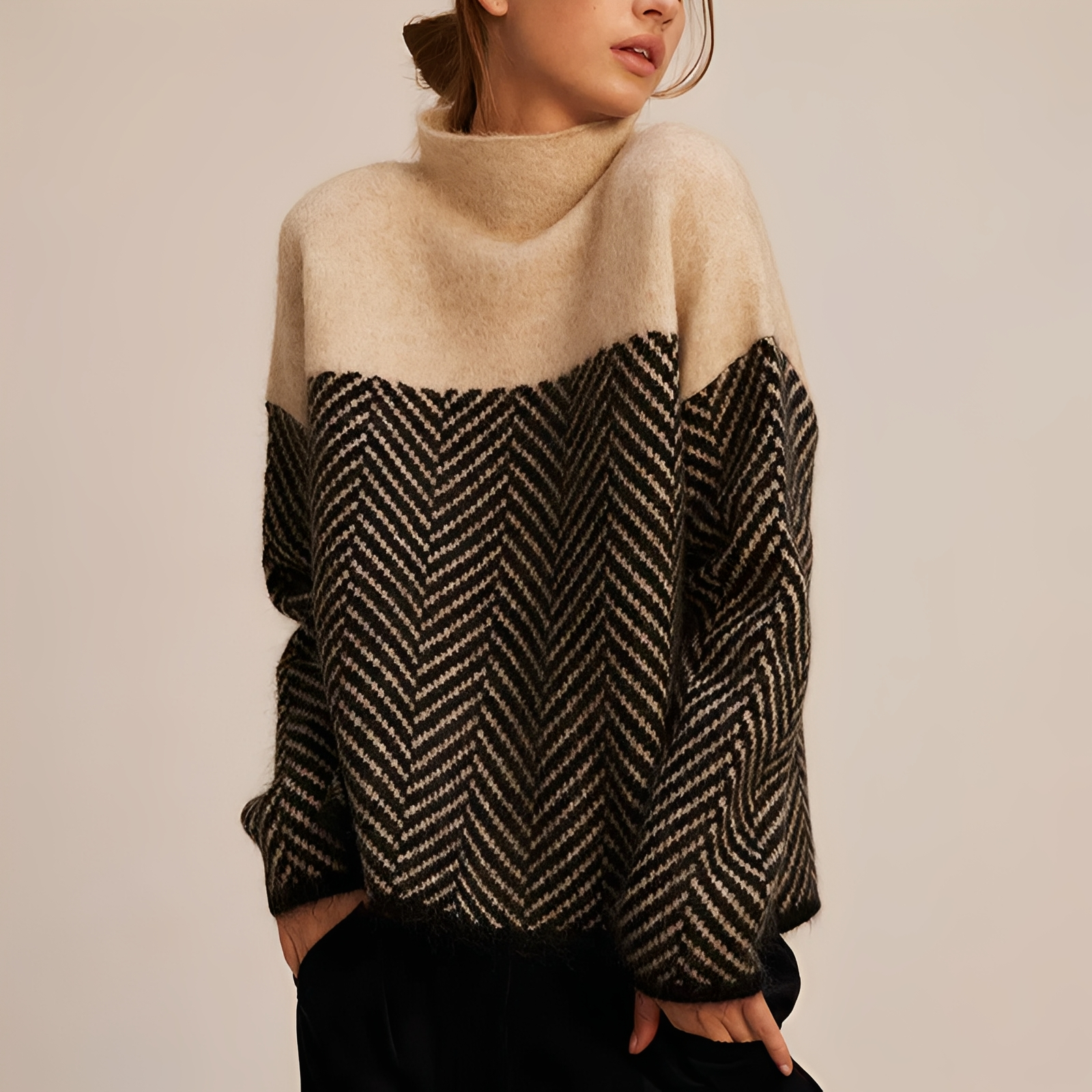 Aarene – Klassischer Damen-Rollkragenpullover