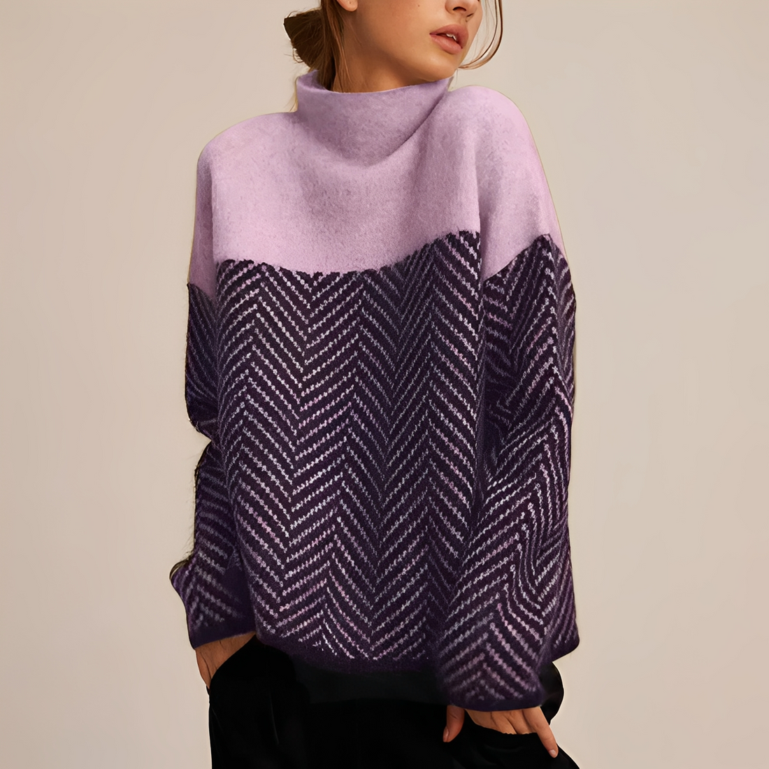 Aarene – Klassischer Damen-Rollkragenpullover