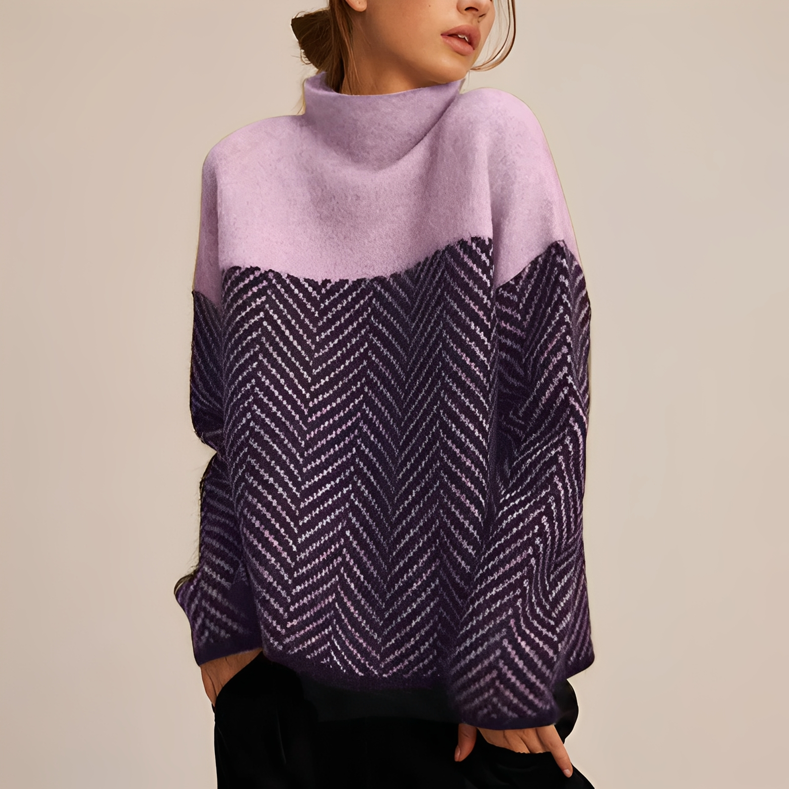 Aarene – Klassischer Damen-Rollkragenpullover