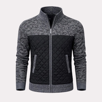 Denton - Elegante und warme Herren-Jacke aus Jacquard-Twill