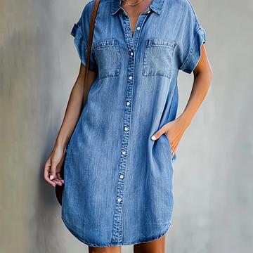 Delight – Lockeres Jeanskleid mit Knöpfen