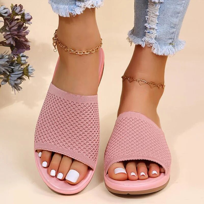 Wendy - Bequeme Sandalen Hausschuhe für drinnen und draußen