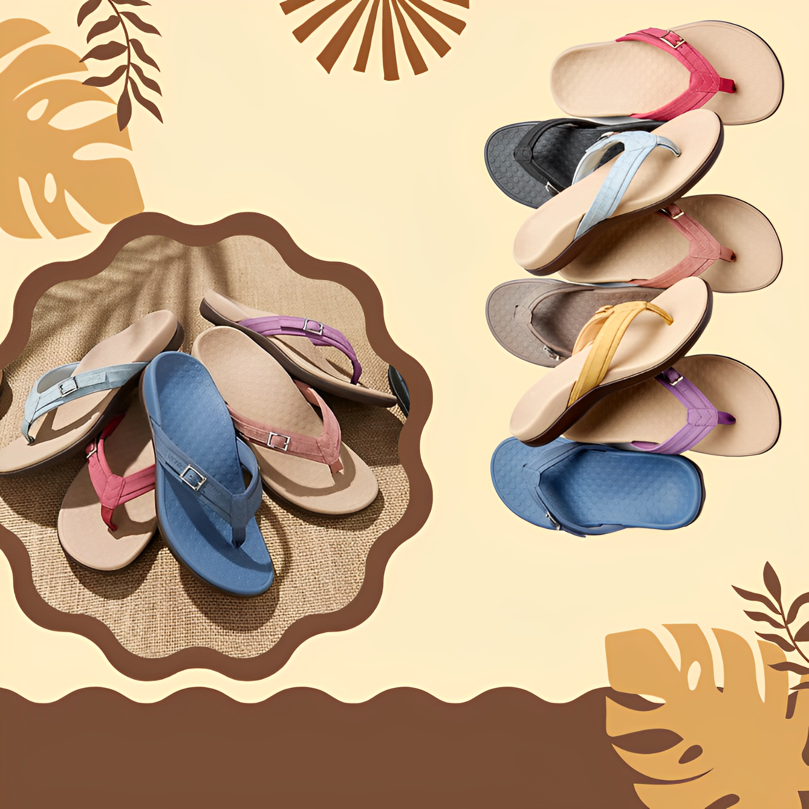Fuß Himmel - Sandalen für den Sommer