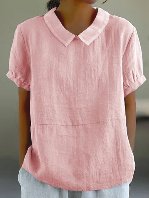 Amalie – Legere Bluse mit traditionellem Kragen