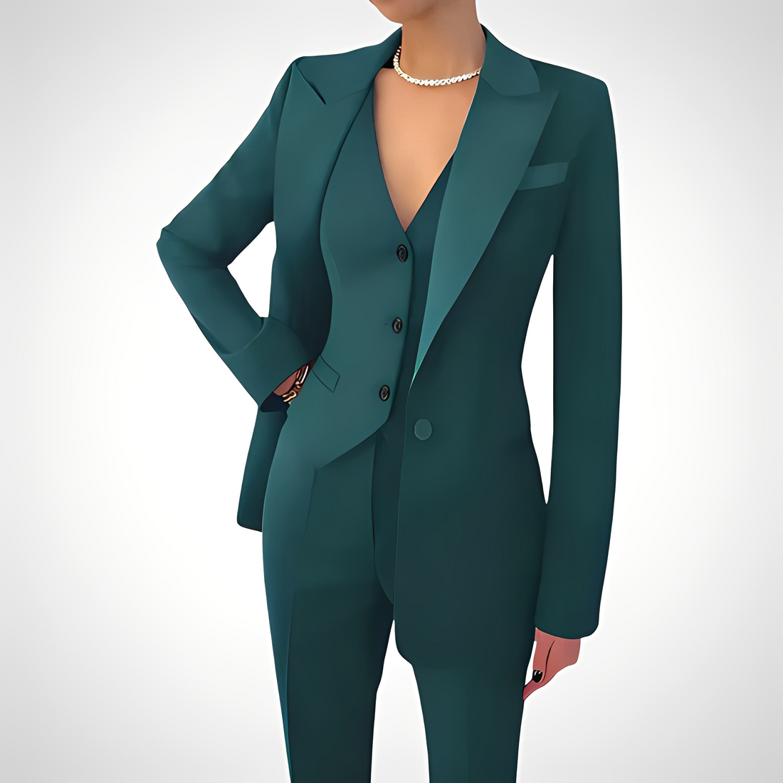 Devina - Figurbetontes Dreiteiler-Set für Frauen