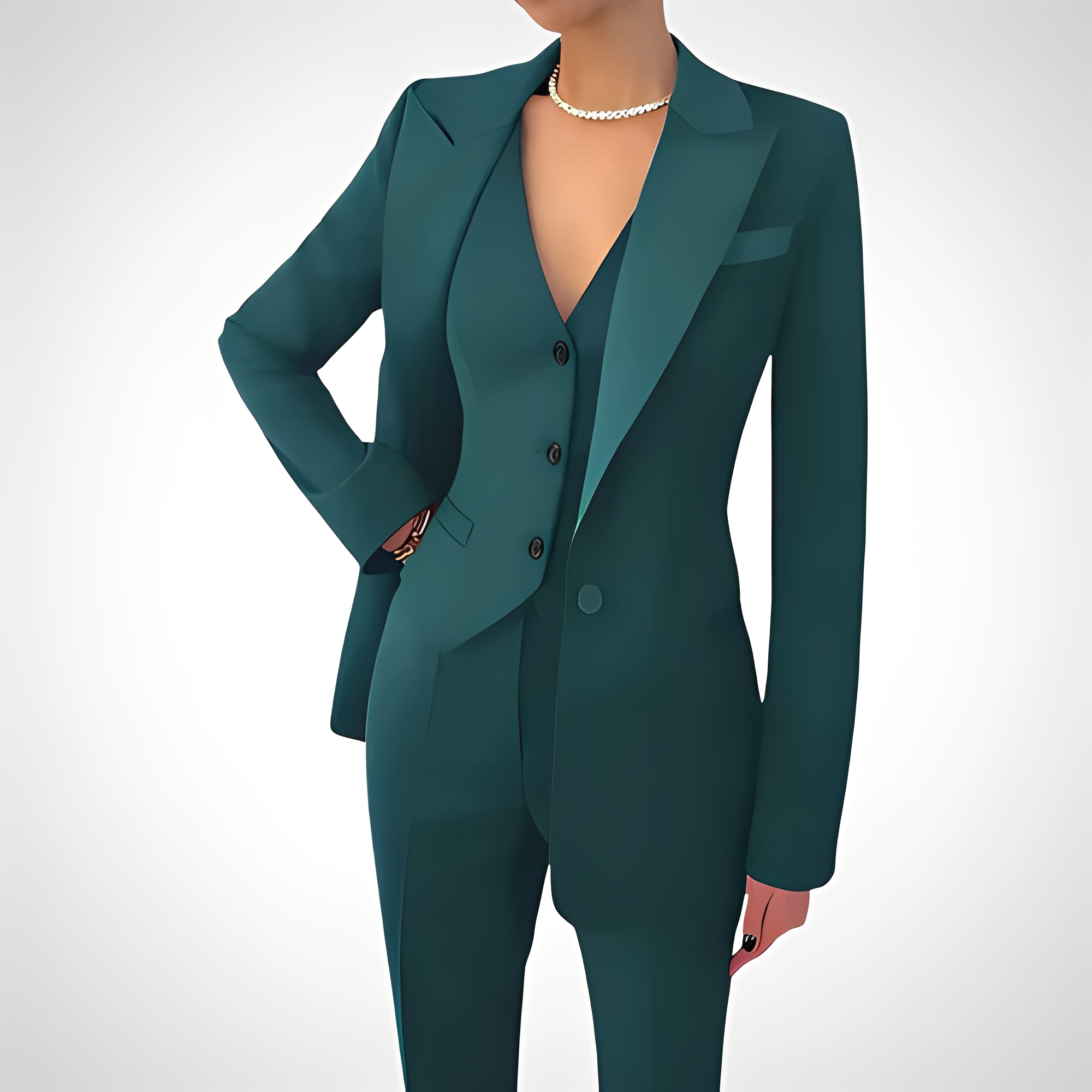 Devina - Figurbetontes Dreiteiler-Set für Frauen
