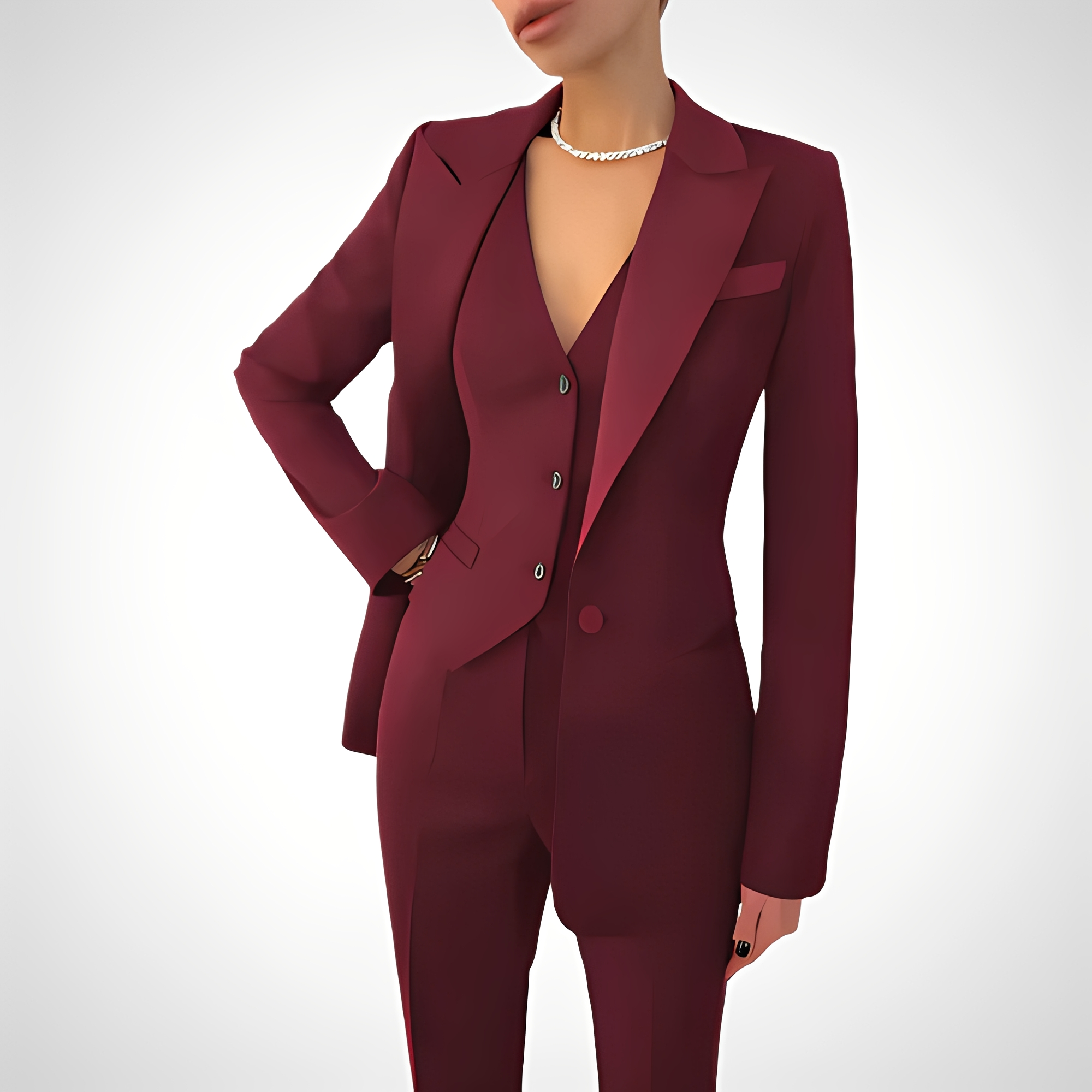 Devina - Figurbetontes Dreiteiler-Set für Frauen
