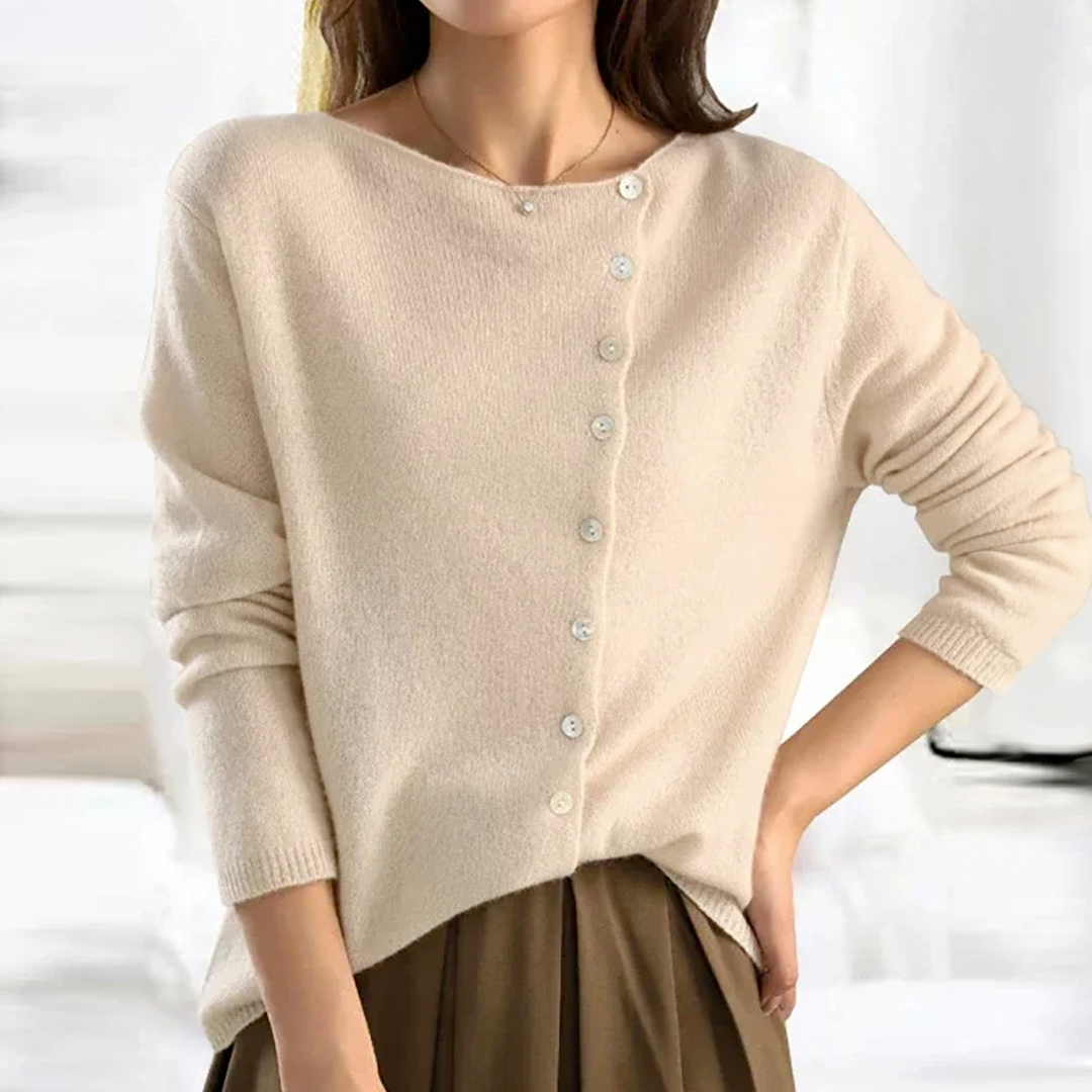 Florence - Modische Strickjacke mit Knöpfen