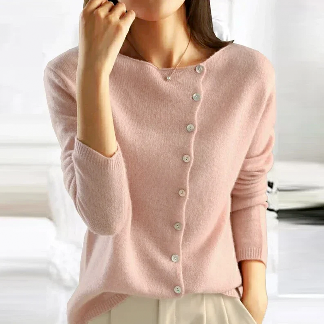 Florence - Modische Strickjacke mit Knöpfen