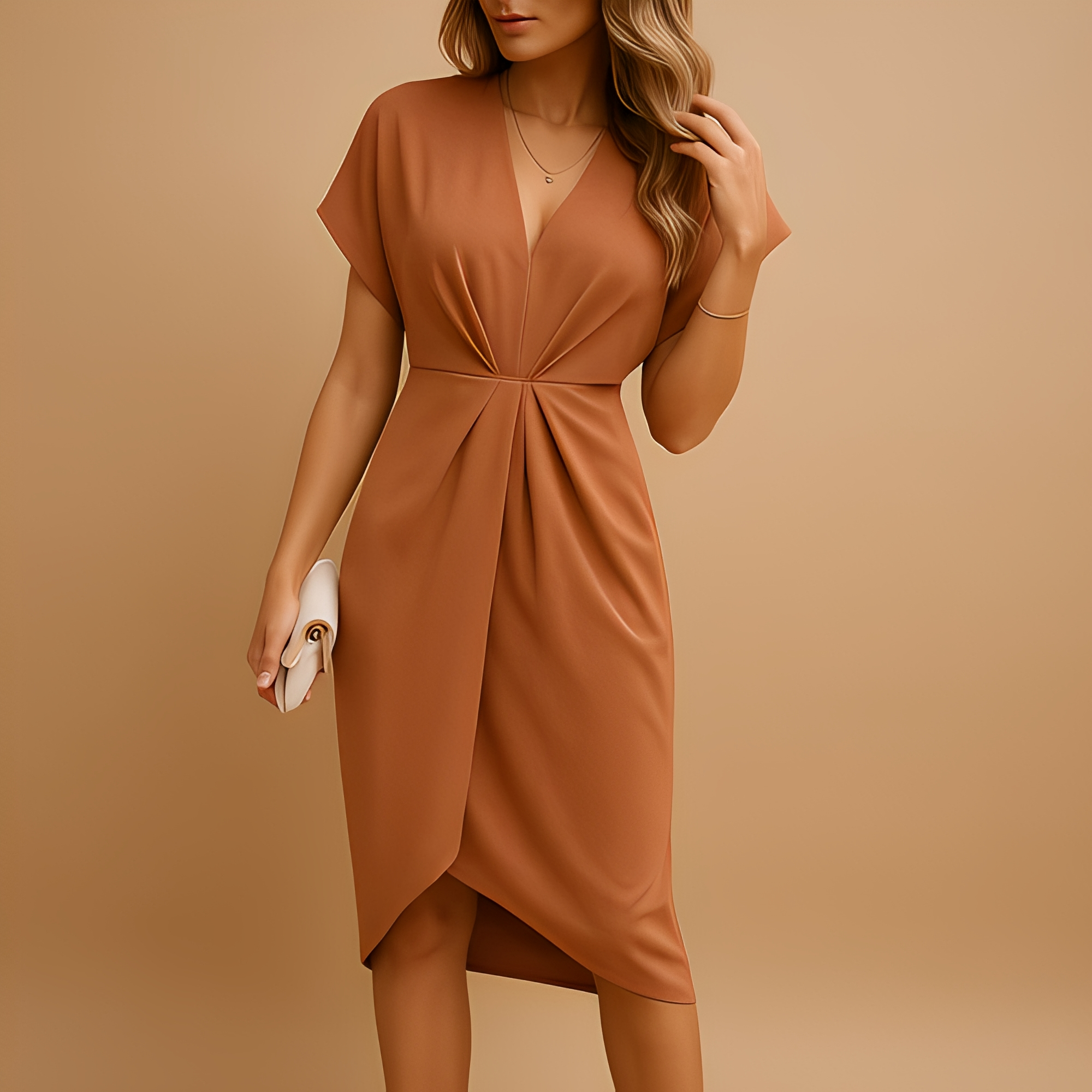 Aleesha - Modisches Wickelkleid für Damen