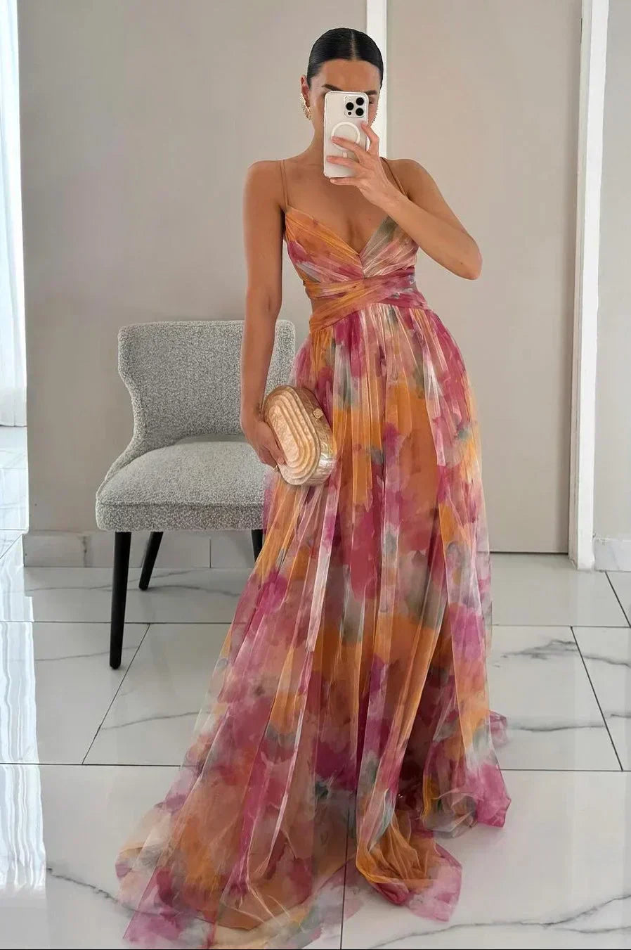 Brienne - Maxikleid für Damen, Elegant & Geschichtet