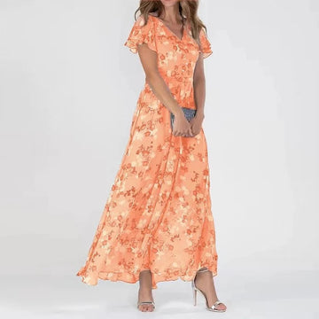 Victoria – Sommerliches Maxikleid mit Blumenmuster