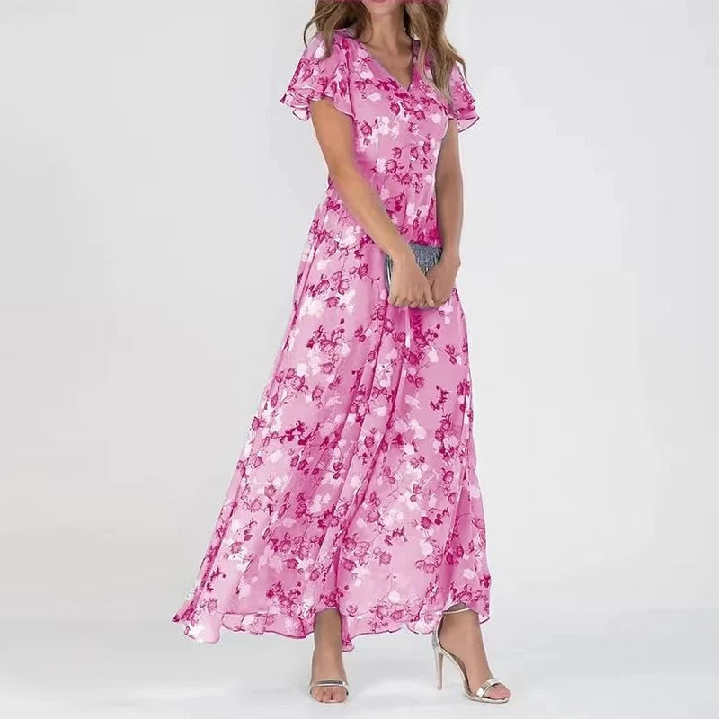 Victoria – Sommerliches Maxikleid mit Blumenmuster