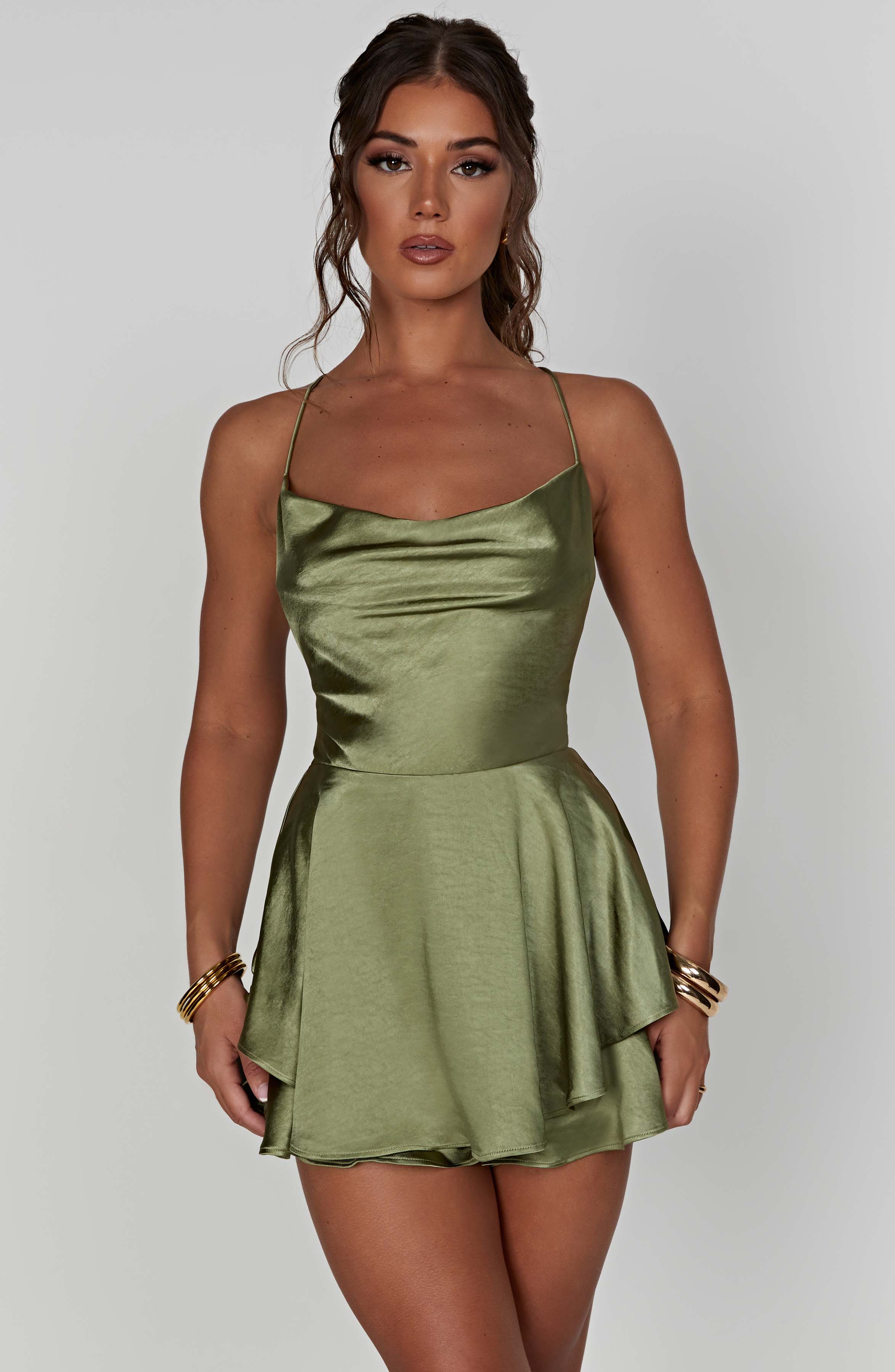 Emilia - Satin-Minikleid