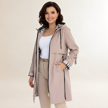 Damen Jacke - Verstellbarer Kapuze, Reißverschluss, Relaxter Schnitt, Modernes Design