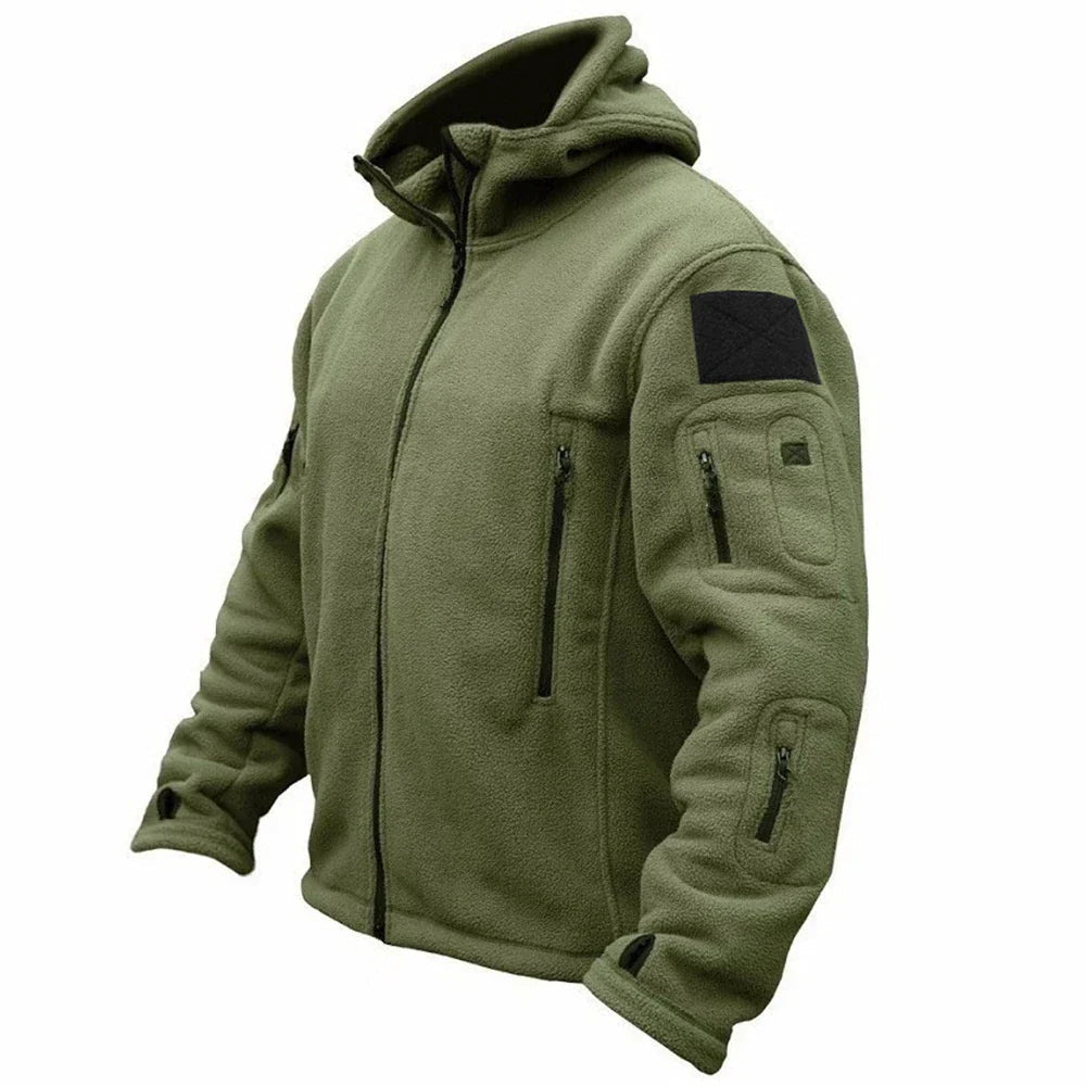 Männerjacke Tactical Hooded Full-Zip mit Utility Taschen - Regular Fit