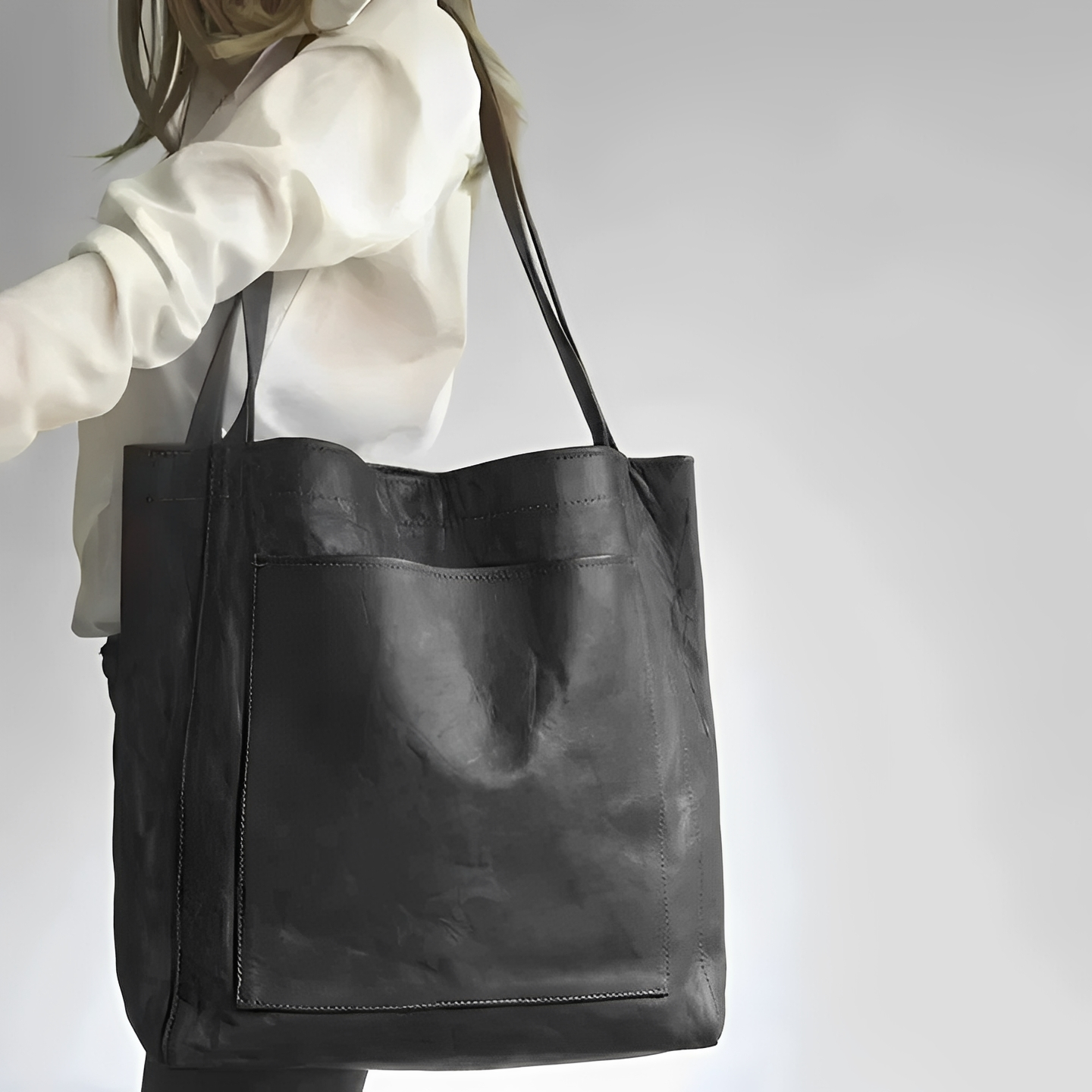Toni – Stilvolle Ledertasche mit Wildlederauskleidung