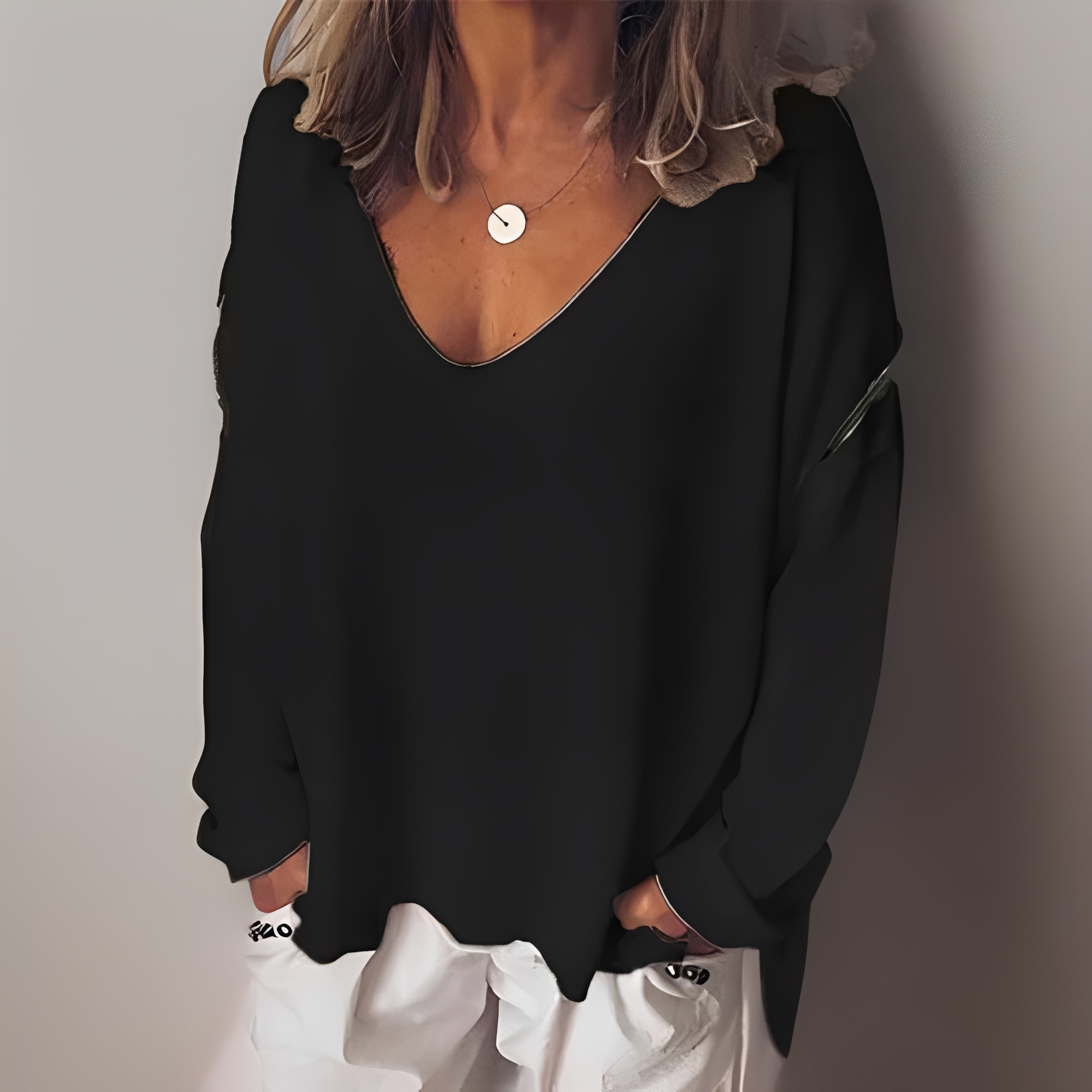 Clotilda - Exklusive Bluse mit langen Ärmeln für Damen