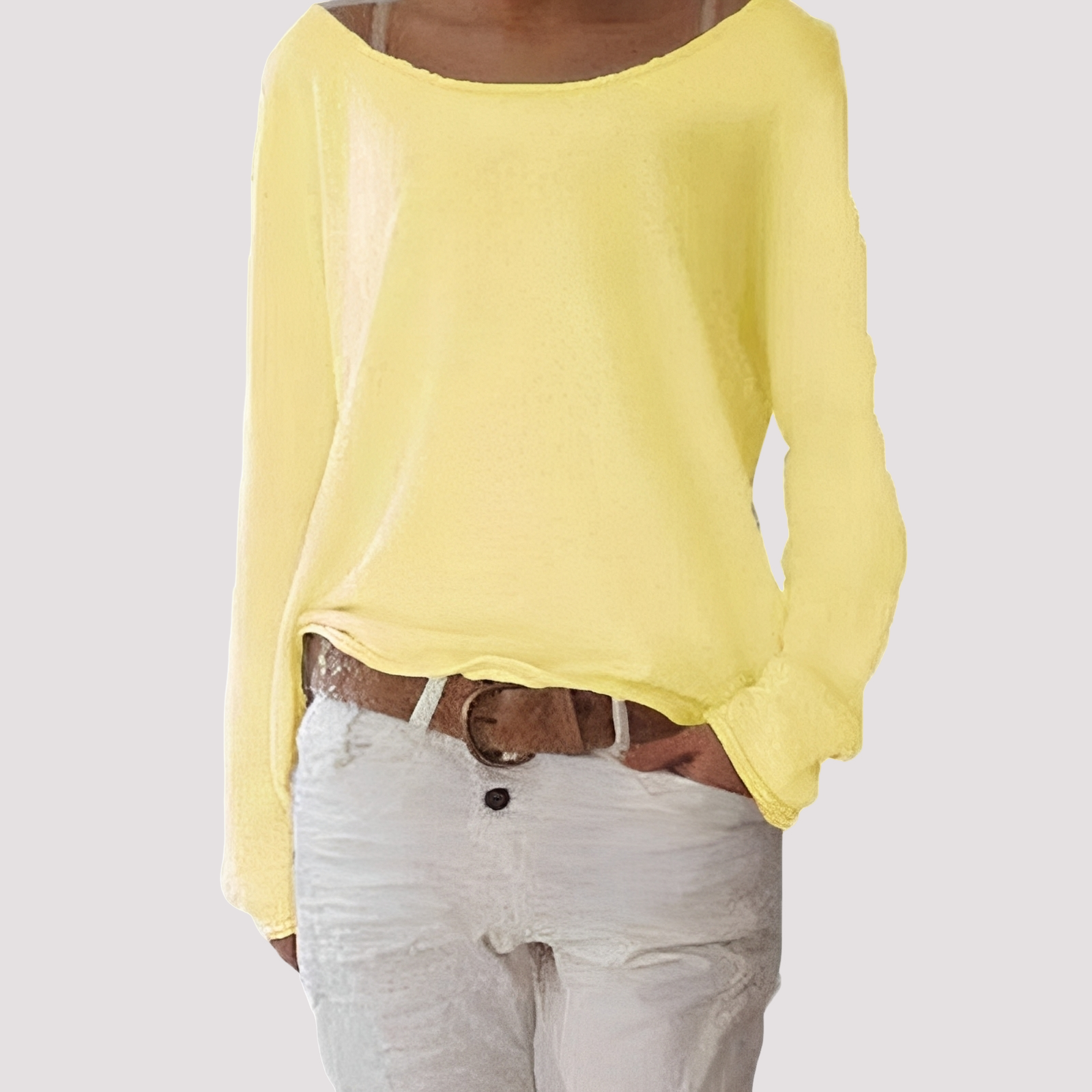 Joanna - Bequem geschnittenes Damen-Langarmshirt