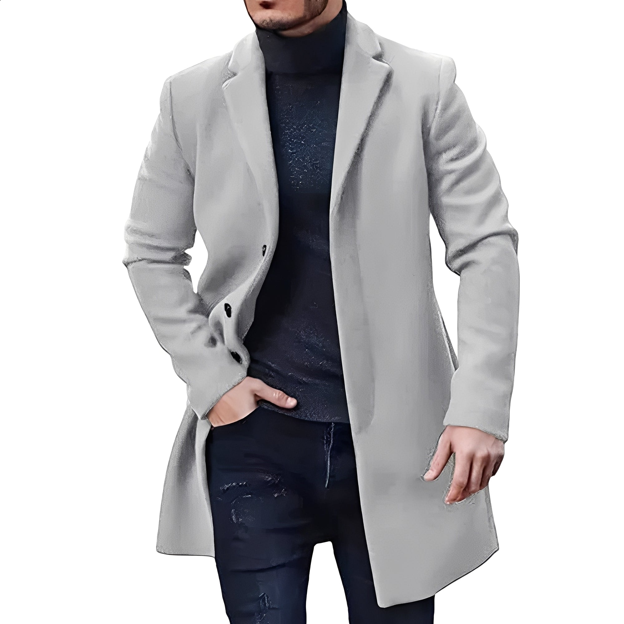 Denis - Schicke, tweedähnliche Herrenjacke mittlerer Länge