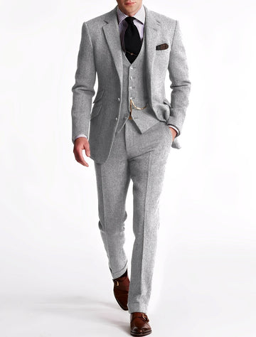 Desmond - Eleganter Herrenanzug aus dreiteiligem Tweed