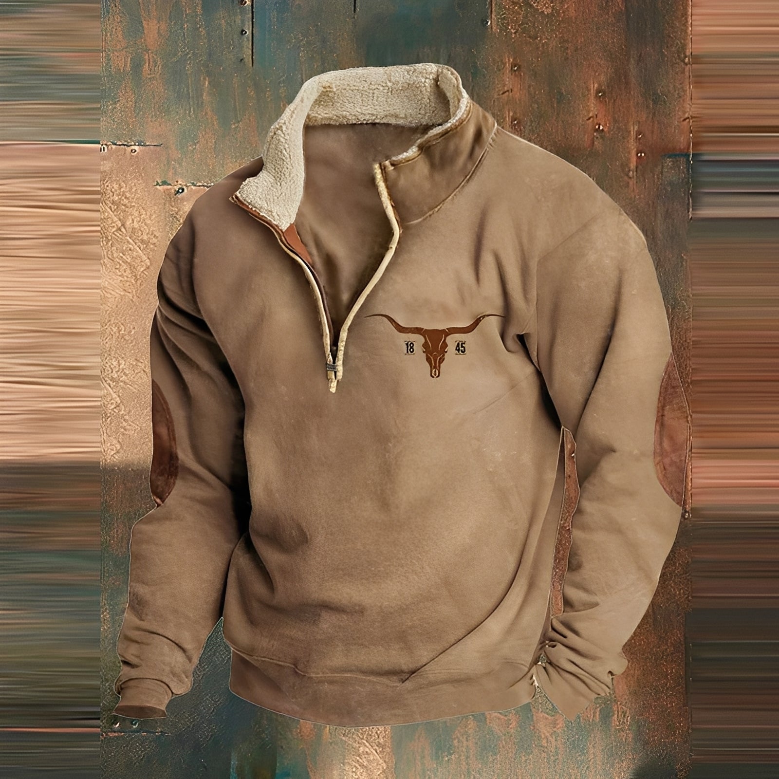 Kenton - Moderner Herrenpullover mit Zipper