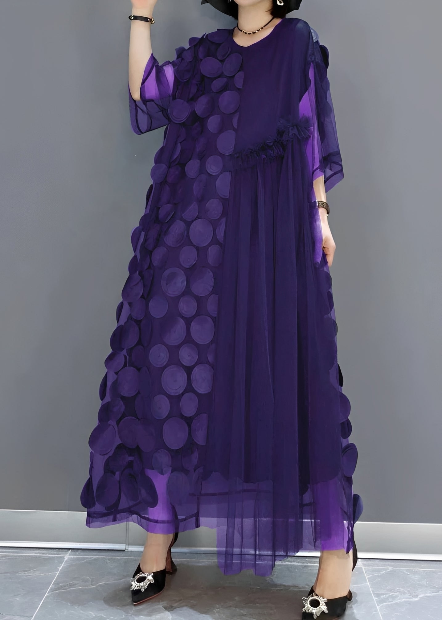 Hanna - Elegantes asymmetrisches Kleid für Frauen