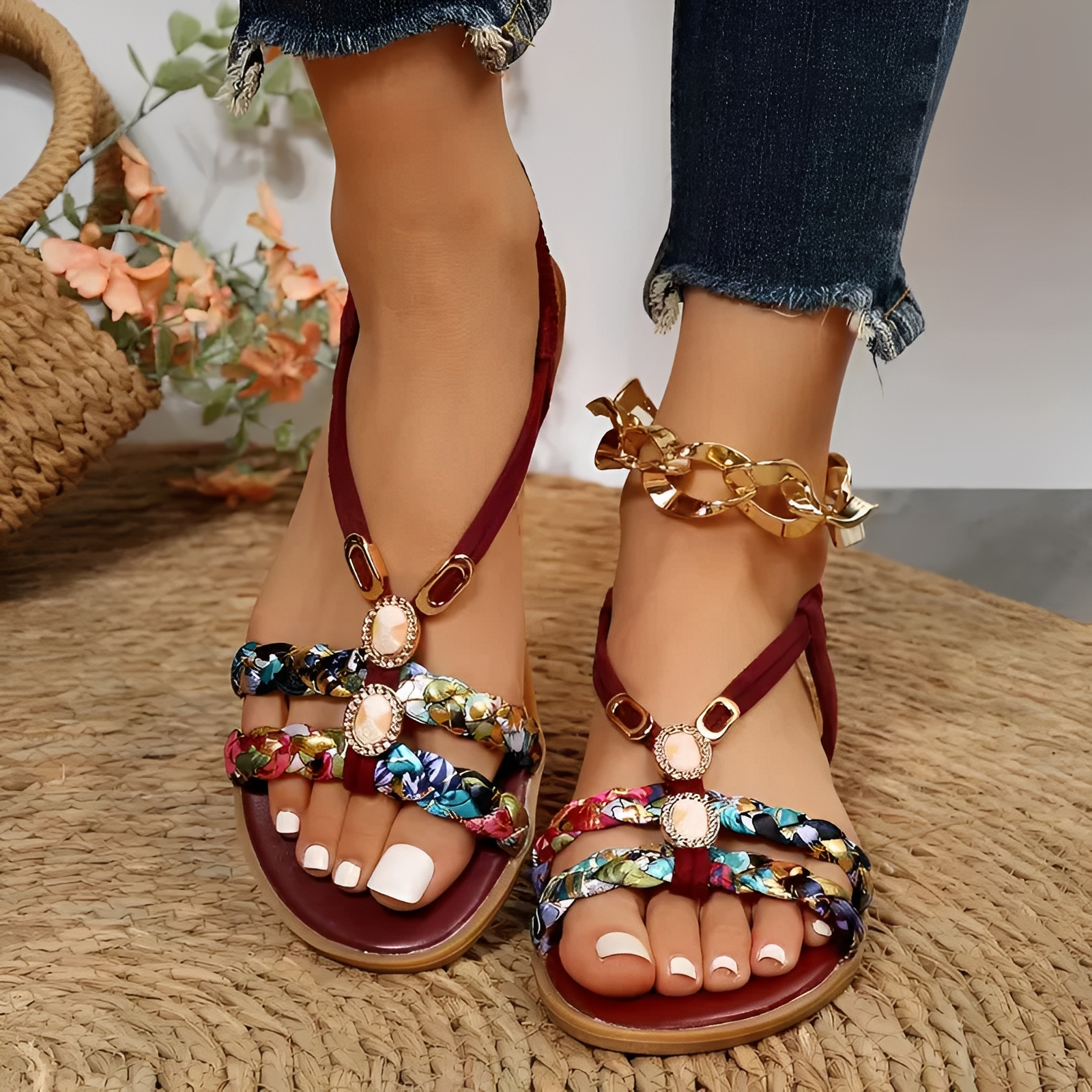 Grace - Elegante flache Sandalen für Frauen