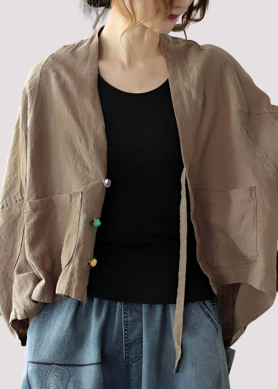 Tilly - Lässiger, weit geschnittener Cardigan mit Taschen für Frauen