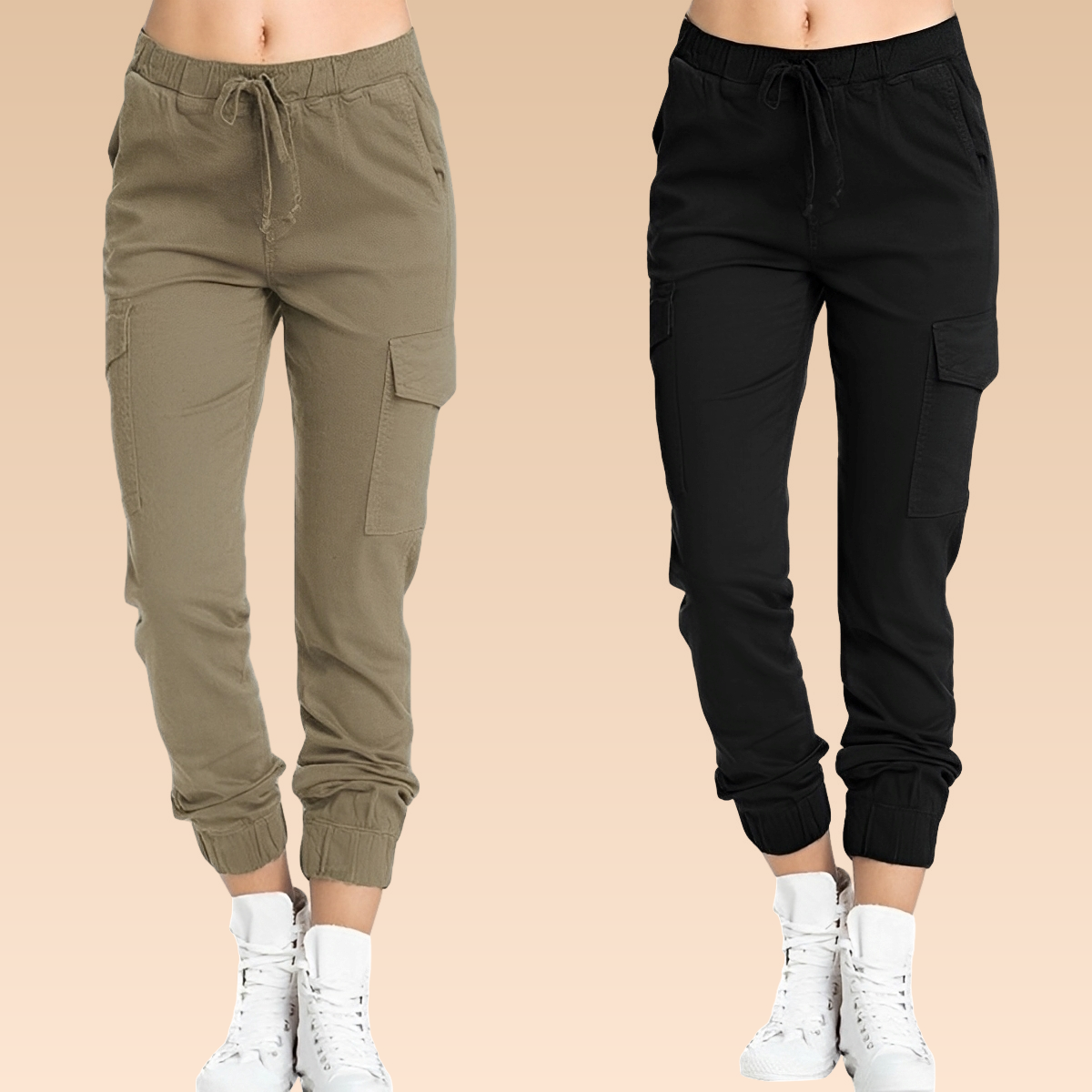 Zendi – Stilvolle und figurbetonte Cargo-Hose