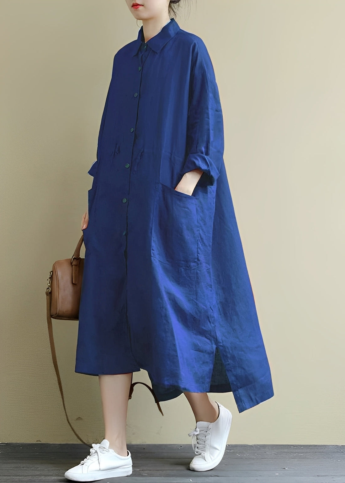 Monica - Lässiges Hemdblusenkleid für Frauen
