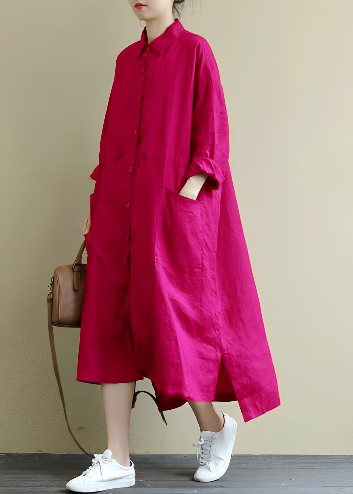Monica - Lässiges Hemdblusenkleid für Frauen