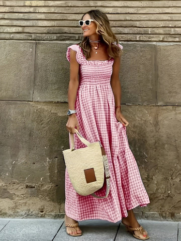 Mollie - Schickes Maxikleid mit Mock-Ausschnitt für Damen