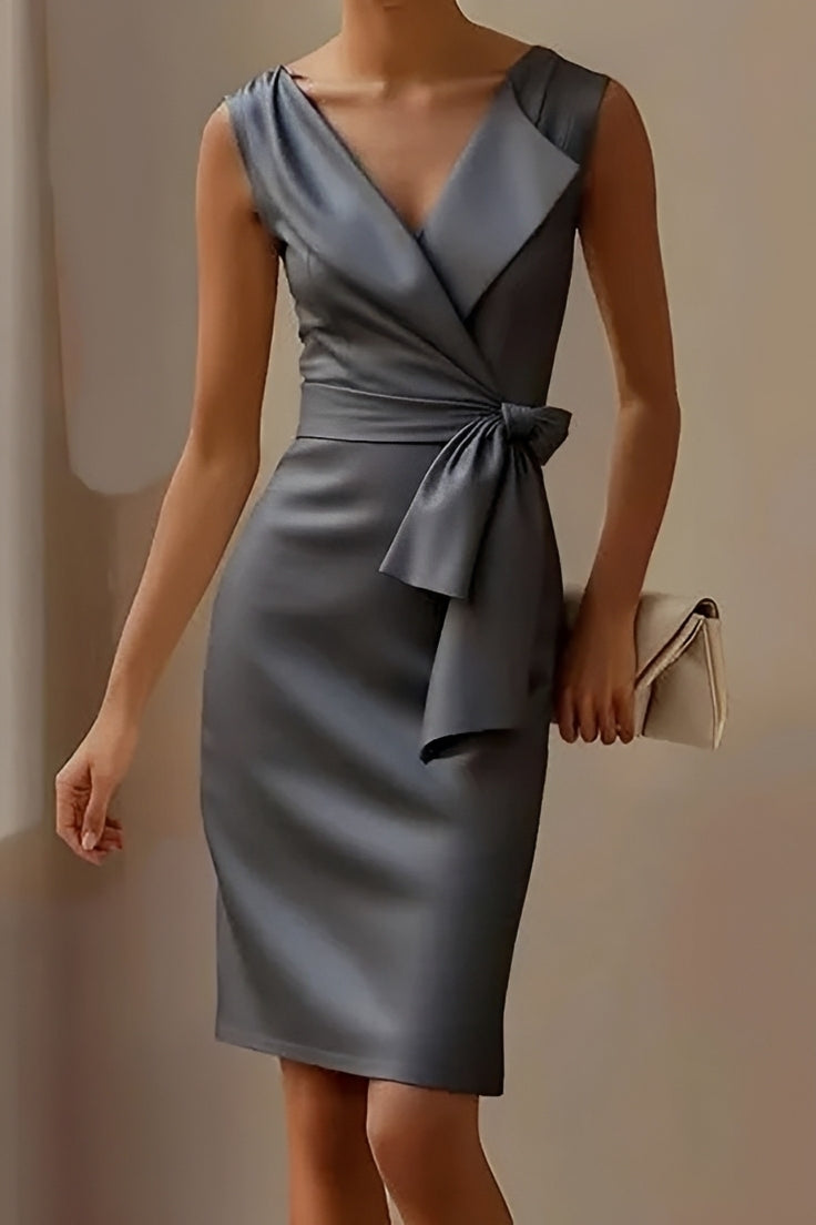 Dannell - Damen Midikleid mit eleganter Schleife