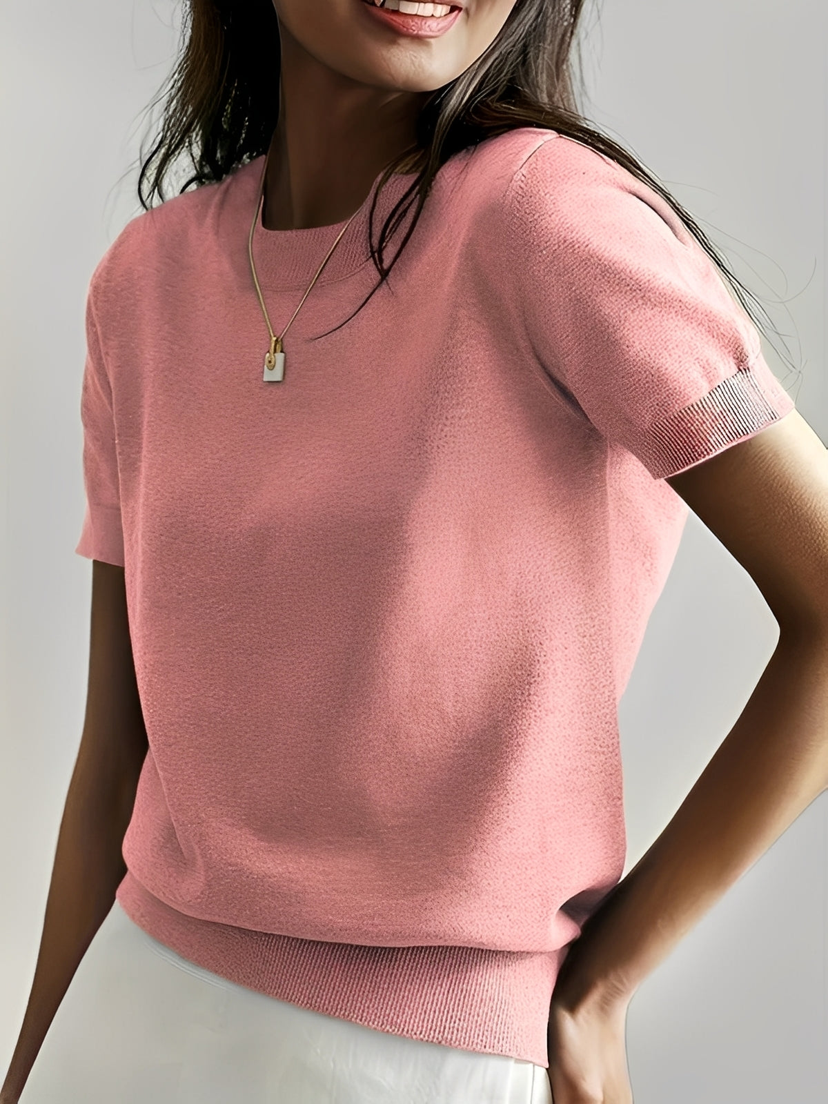 Molly - Bequemes, weiches Damen-Kurzarmhemd