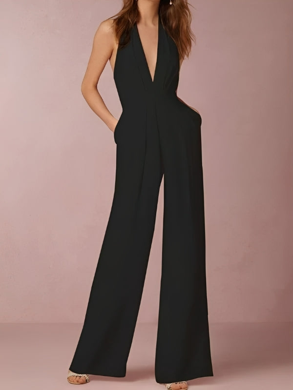 Katie - Eleganter Jumpsuit für Damen mit weitem Bein