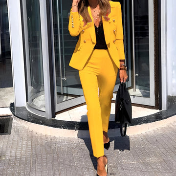 Erika - Modernes Blazer- und Hosen-Set für Frauen