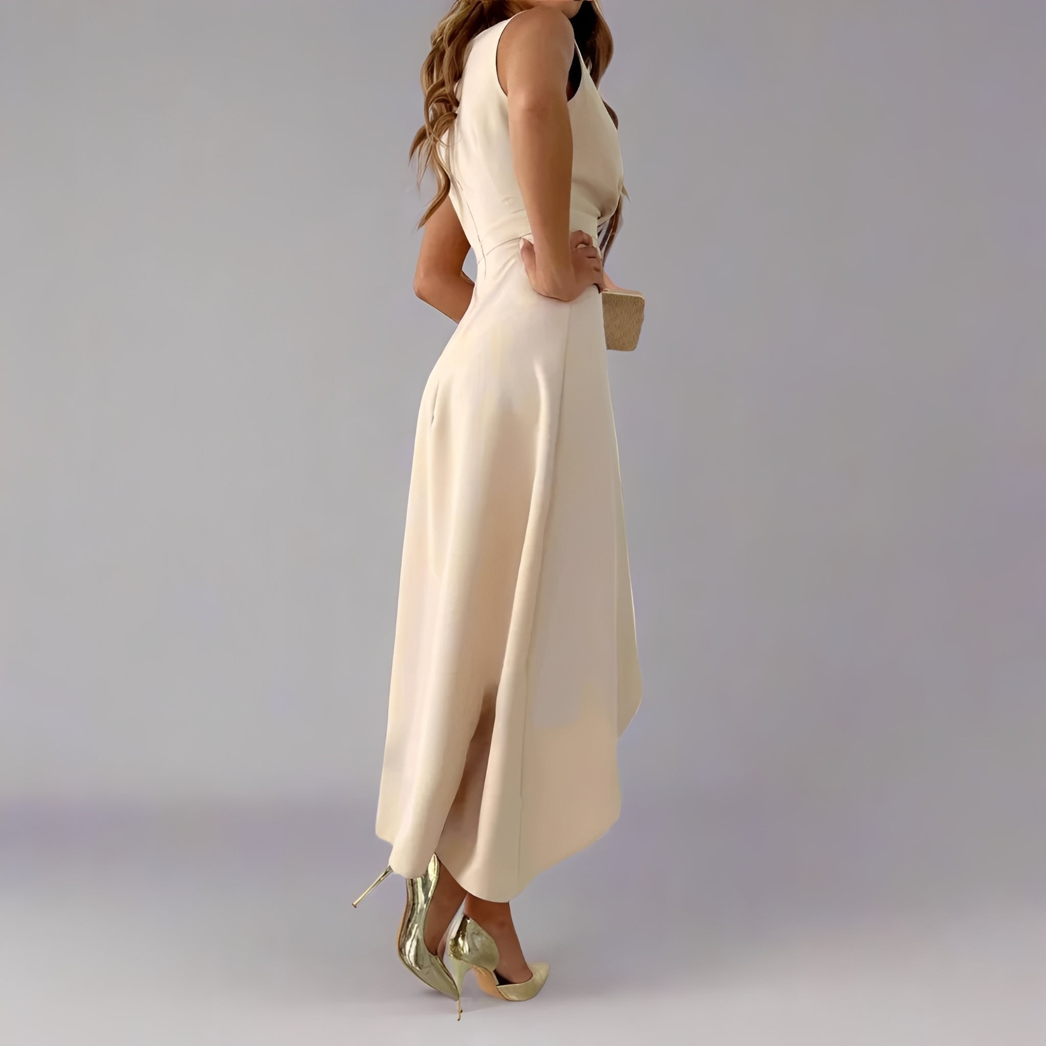 Tiphanie - Stilvolles, ärmelloses Midikleid für Damen