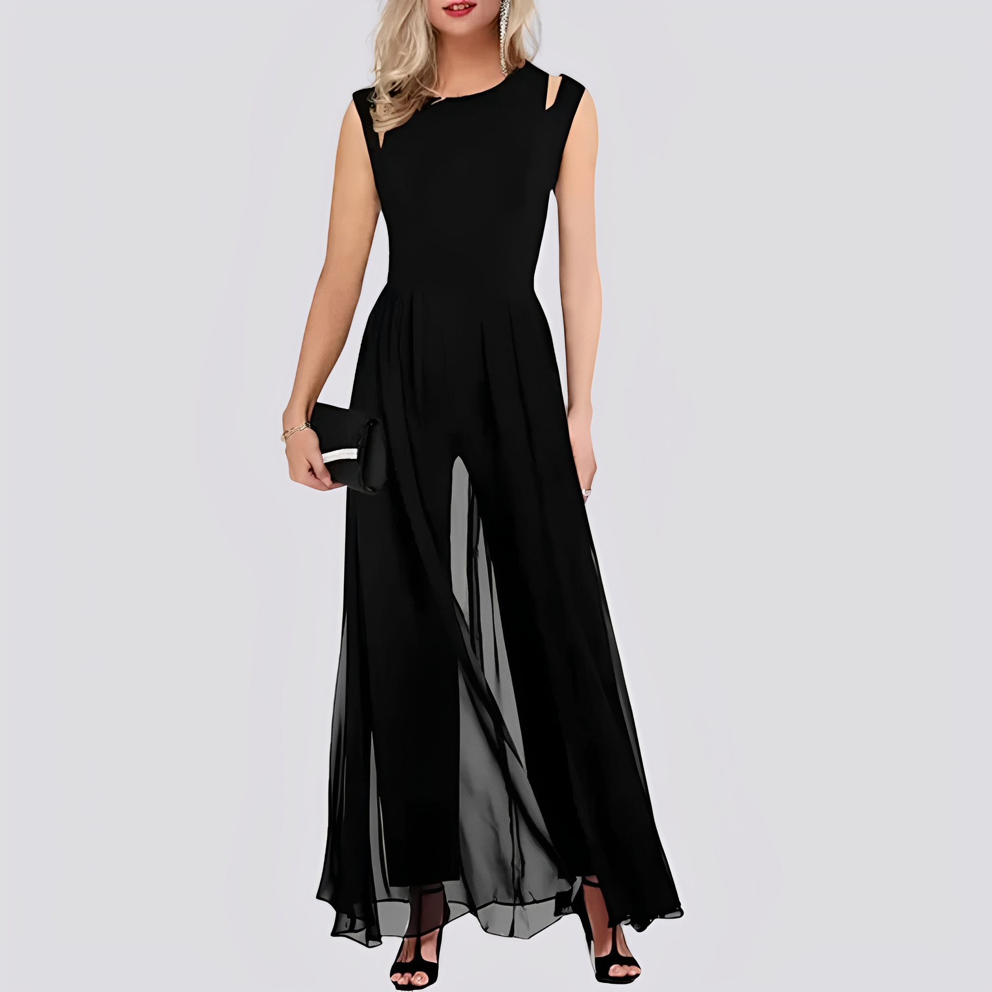 Cassie - Stilvoller ärmelloser Damen-Jumpsuit