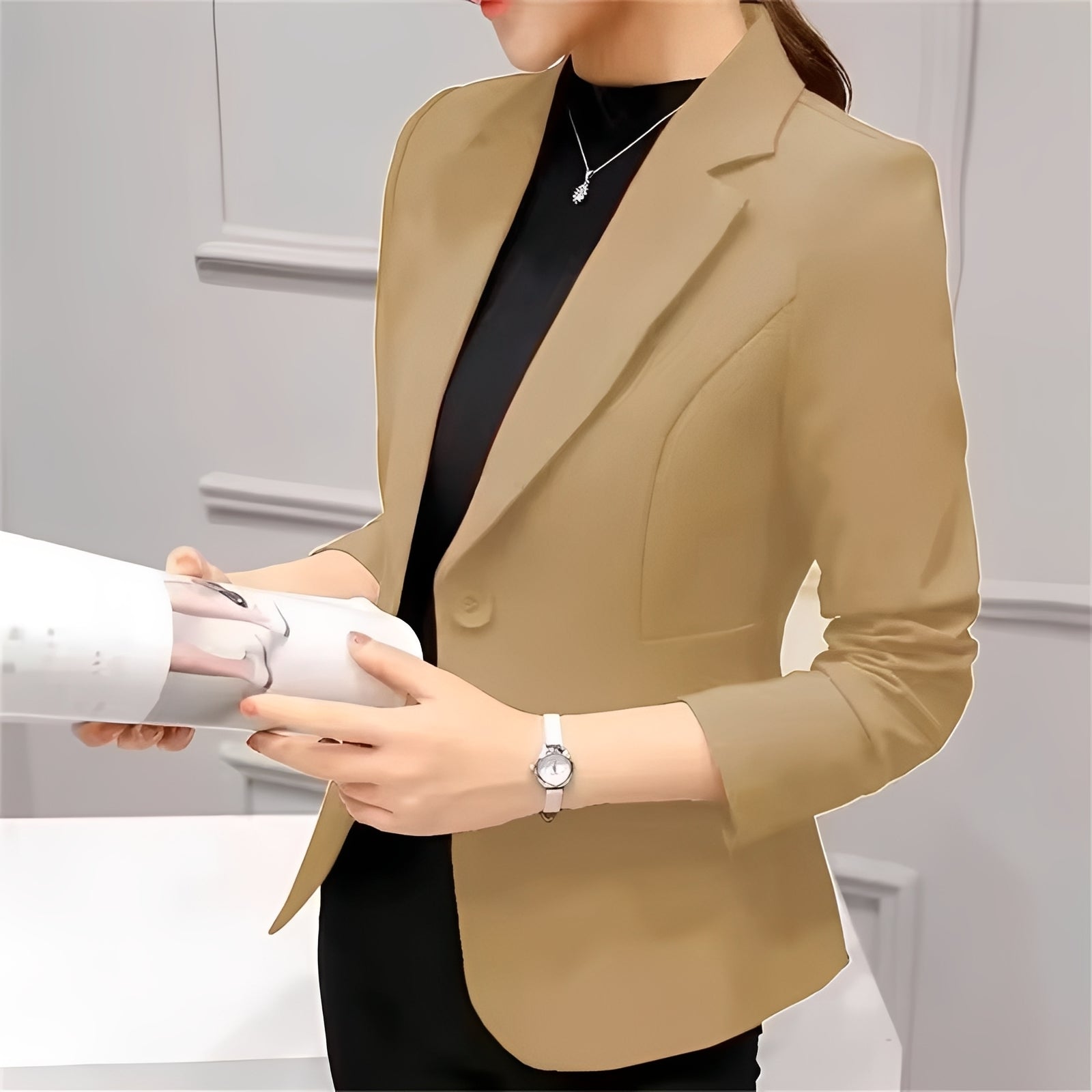 Lindy - Eleganter Ein-Knopf-Blazer für Frauen