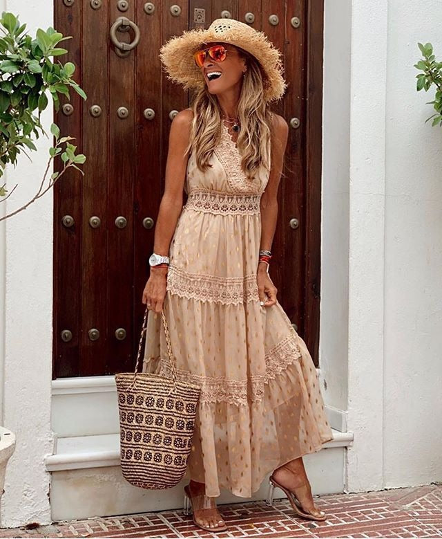Rhian – Stilvolles Boho-Kleid mit Ibiza-Elementen