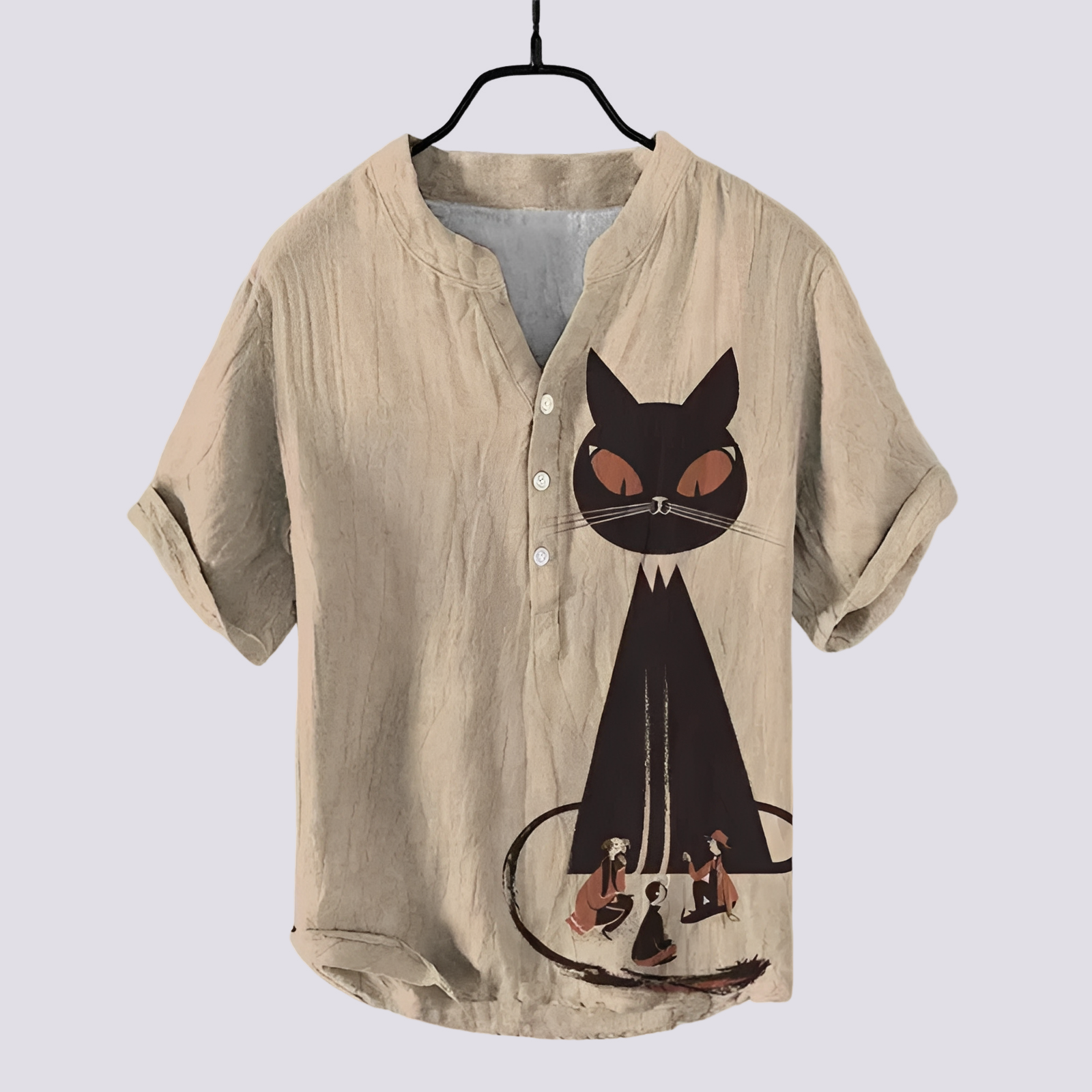 Fiona - Elegantes T-Shirt mit künstlerischem Druck für Frauen